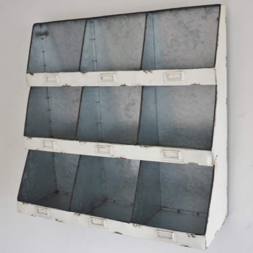 Industrial Metal Pigeon Hole Wall Unit