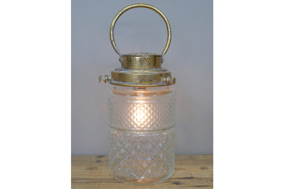 Ornate Glass Jar Light