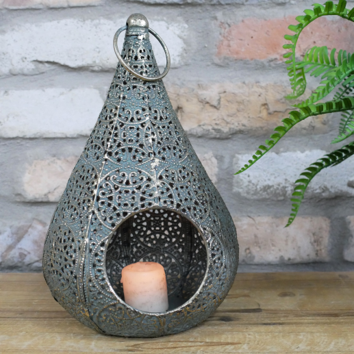 Decorative Candle Teardrop Lantern