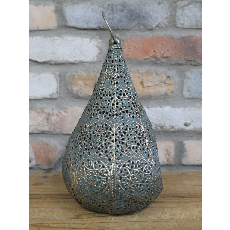 Decorative Candle Teardrop Lantern