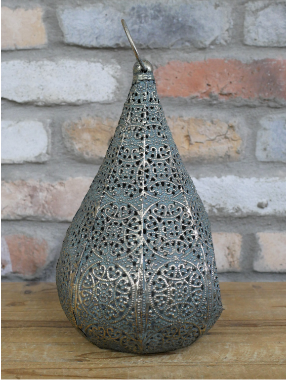 Decorative Candle Teardrop Lantern