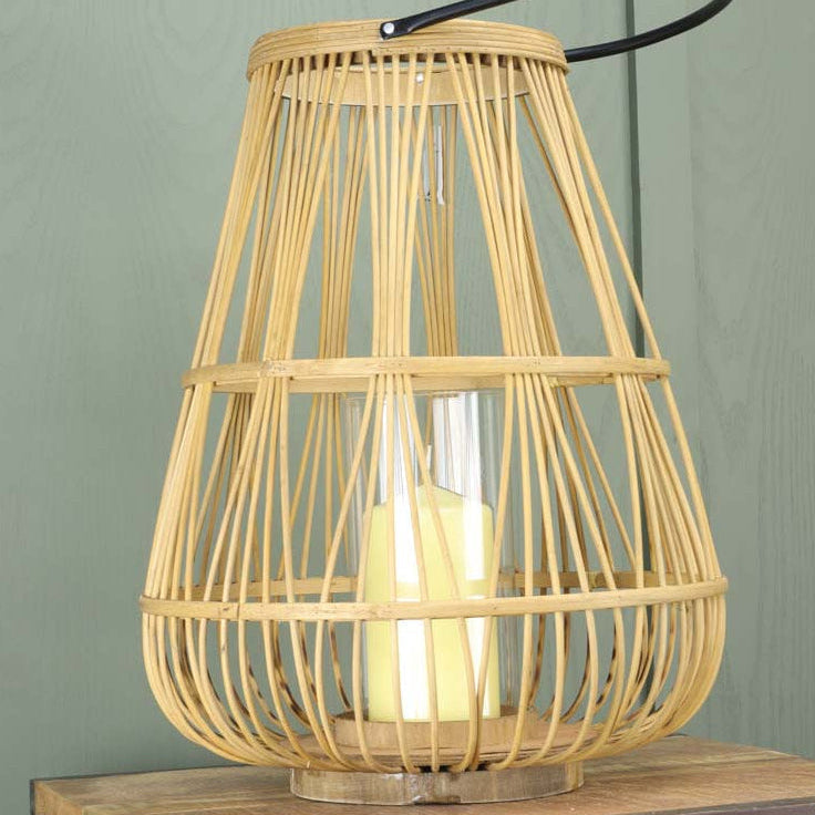 Wicker Candle Lantern