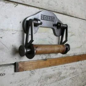 Cast Iron Toilet Roll Holder
