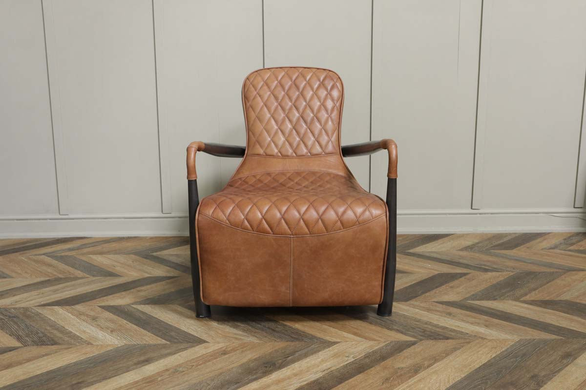 Garda Broadway Leather Snug Armchair - Brown