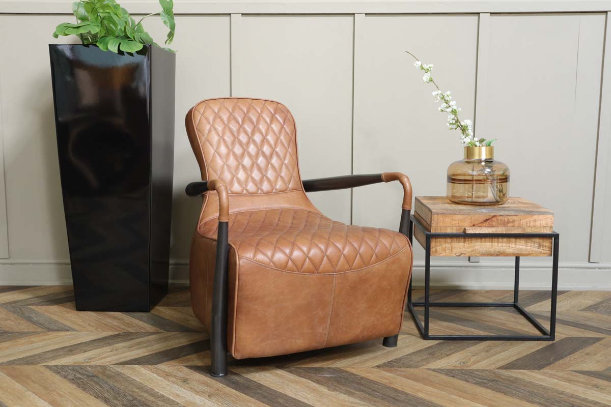 Garda Broadway Leather Snug Armchair - Brown
