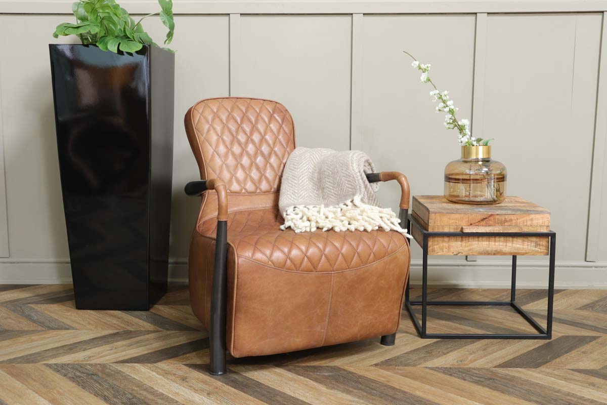 Garda Broadway Leather Snug Armchair - Brown