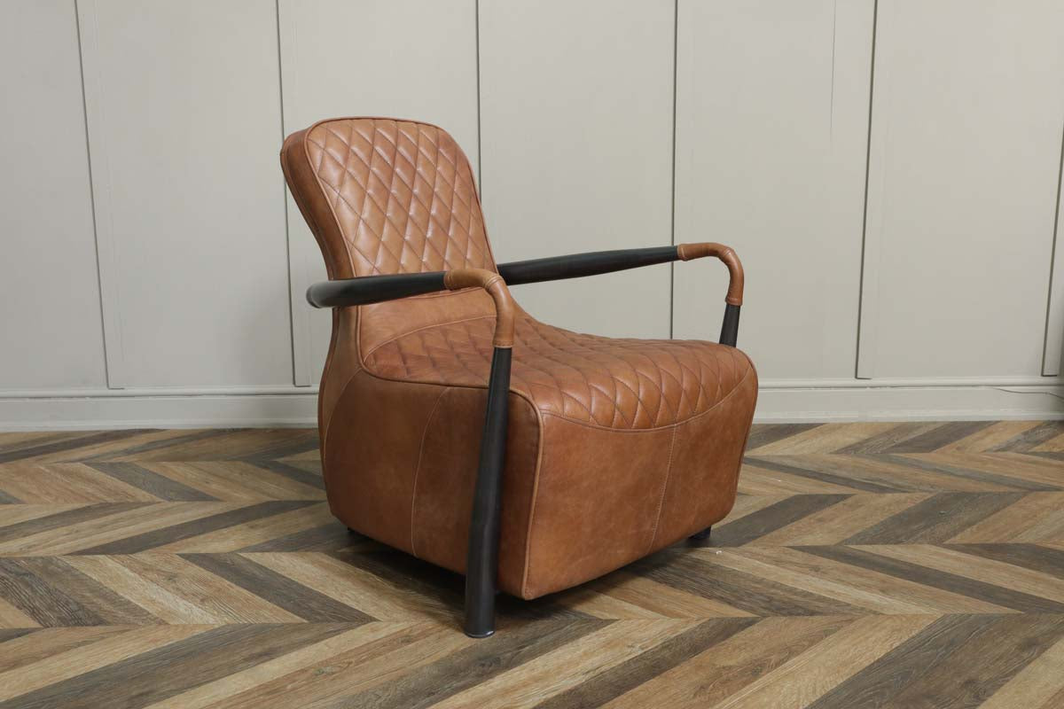 Garda Broadway Leather Snug Armchair - Brown