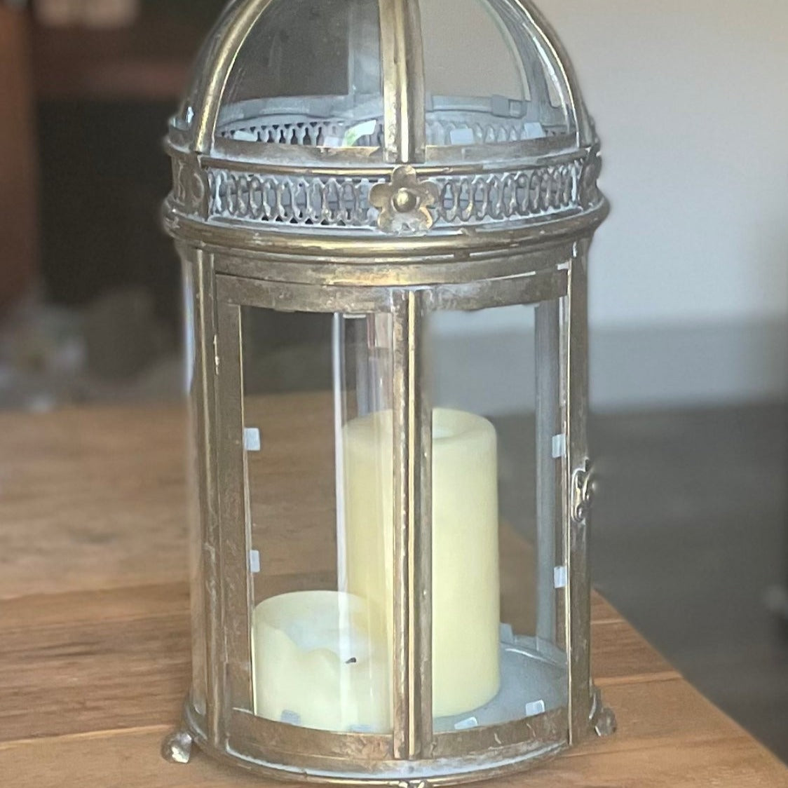 Glass Candle Lantern - Large