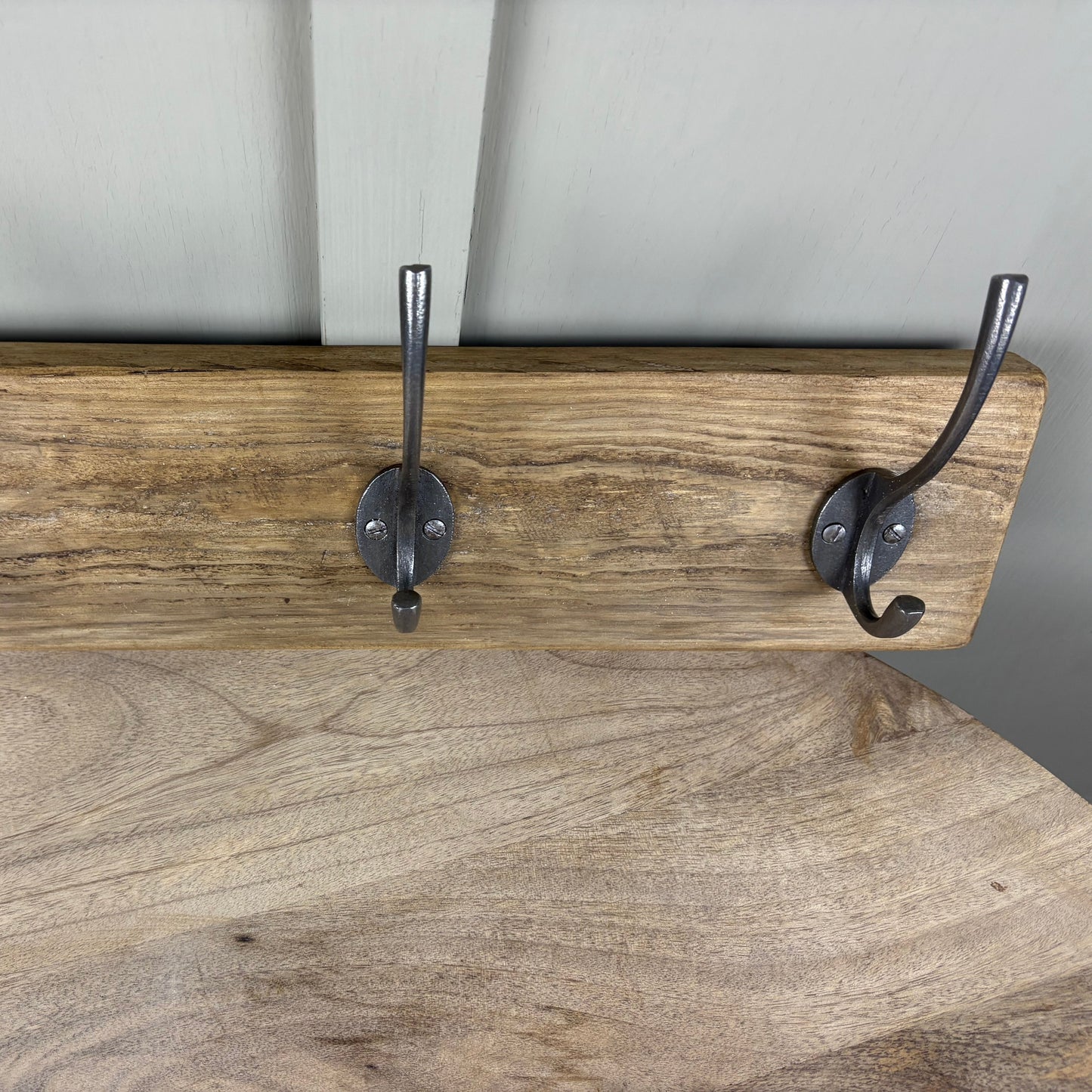 Rustic 3 Hook Coat Board