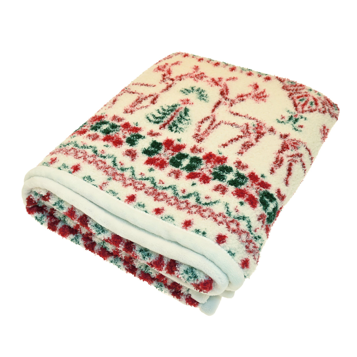 Scandi Reindeer Boucle Throw