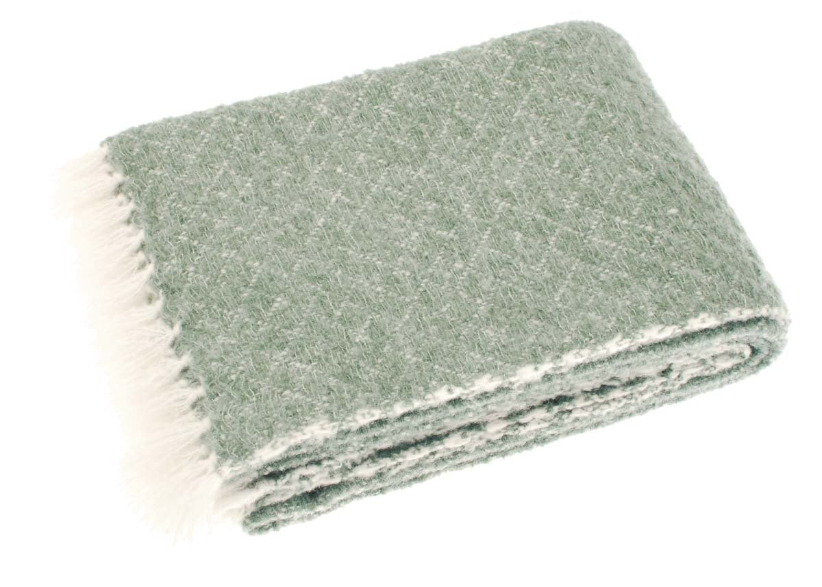 Wool Blend Throw - Sage
