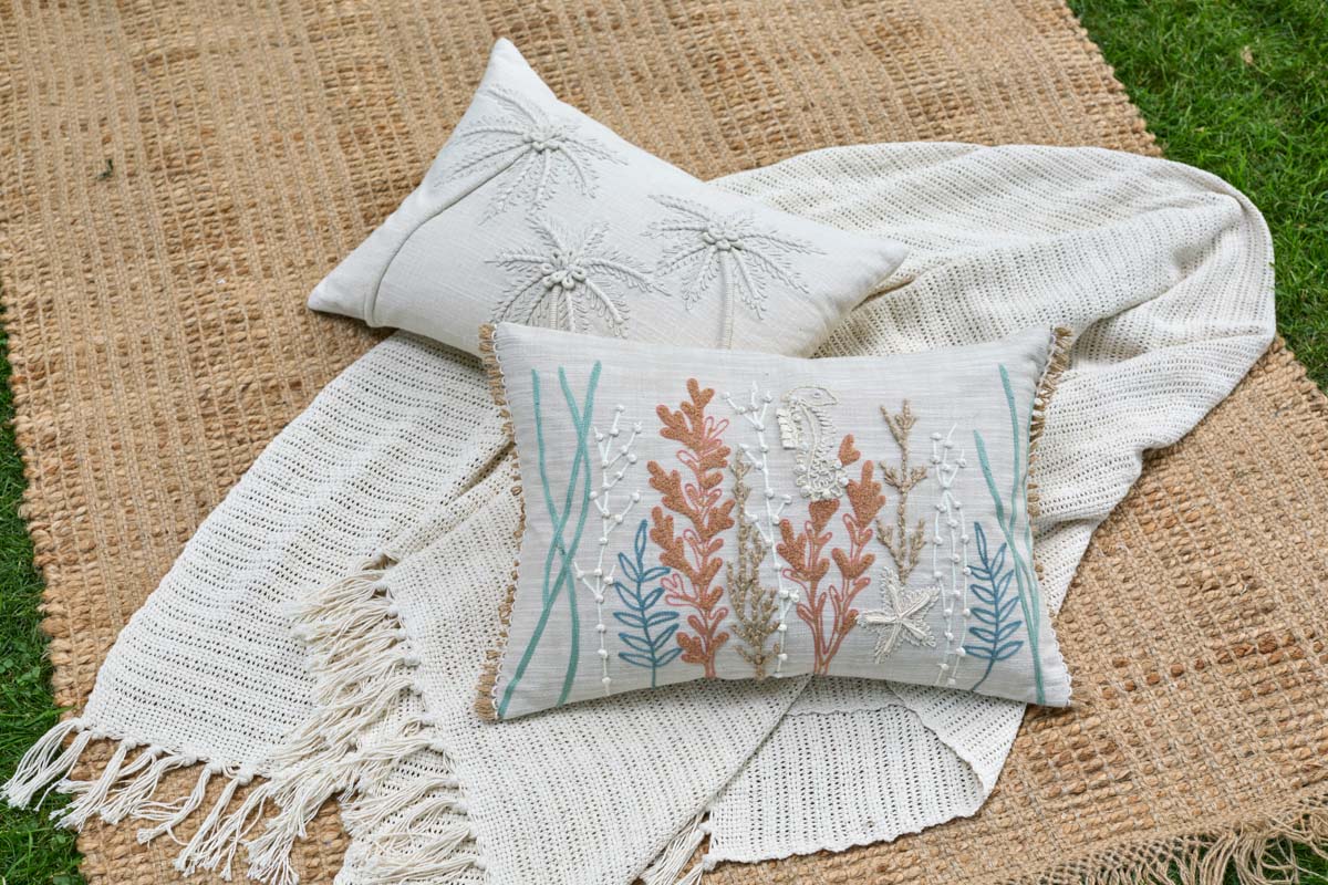 Crochet Weave Throw - Cream