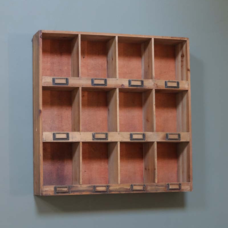 Vintage Pigeon Hole Wall Unit