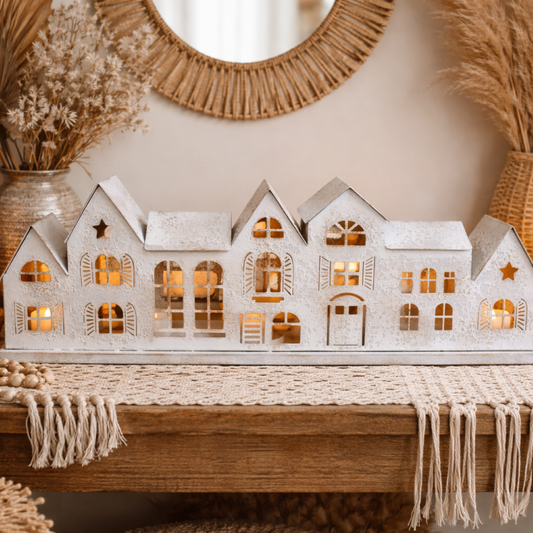 Little Row of House's Candle Holder