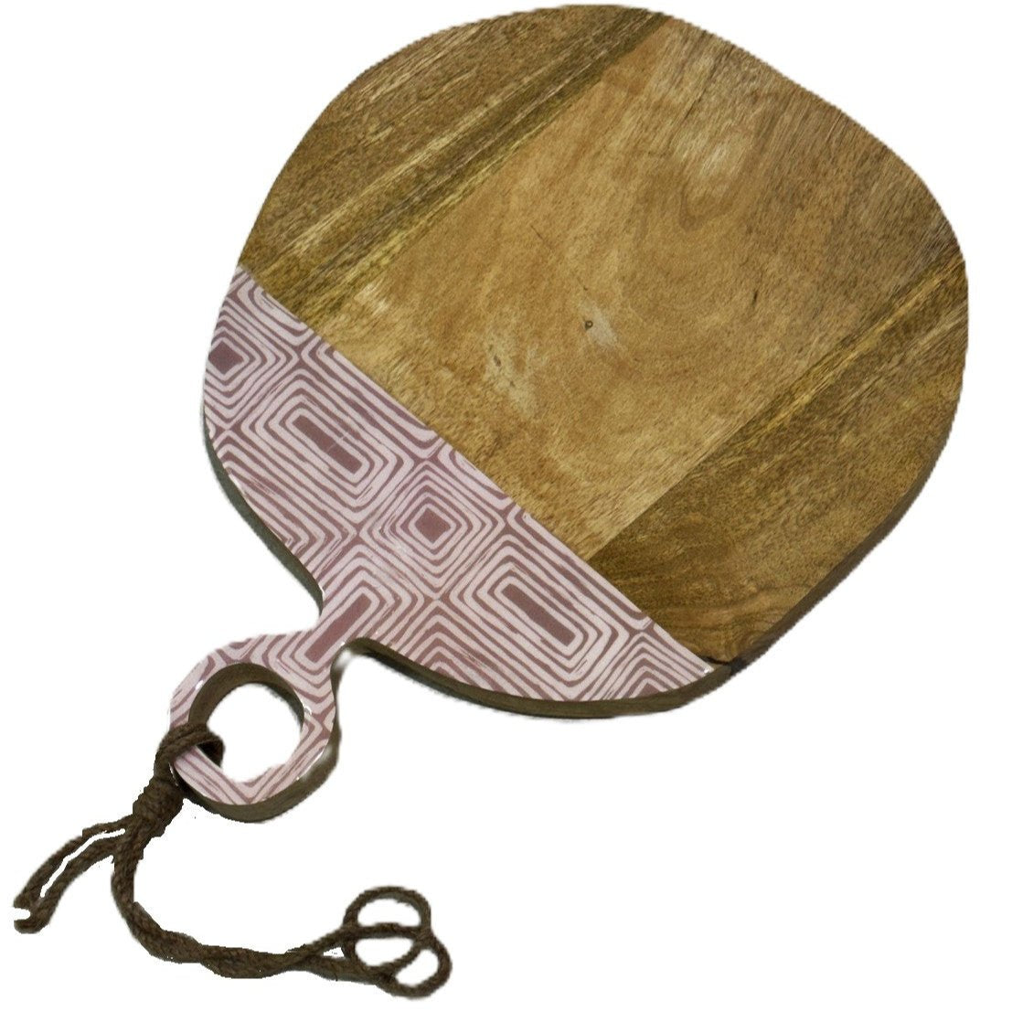 Round Chopping Board with lacquered inlay.