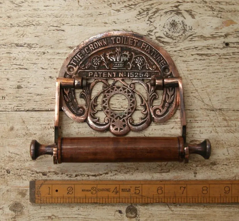 Copper Crown Toilet Roll Holder