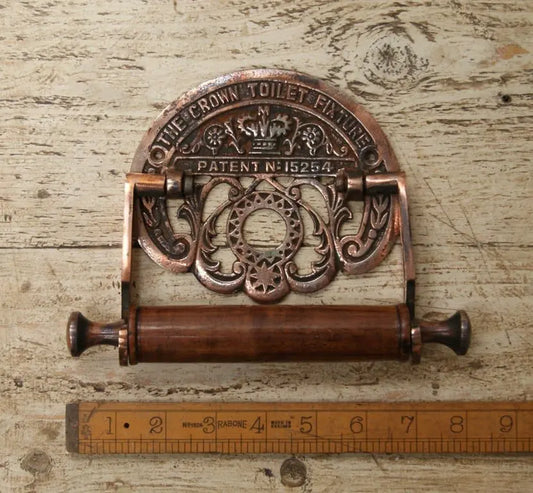 Copper Crown Toilet Roll Holder