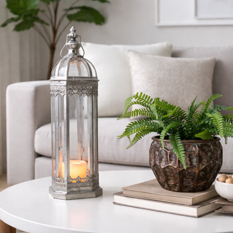 Square Based Candle Lantern
