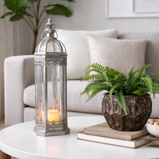 Square Based Candle Lantern
