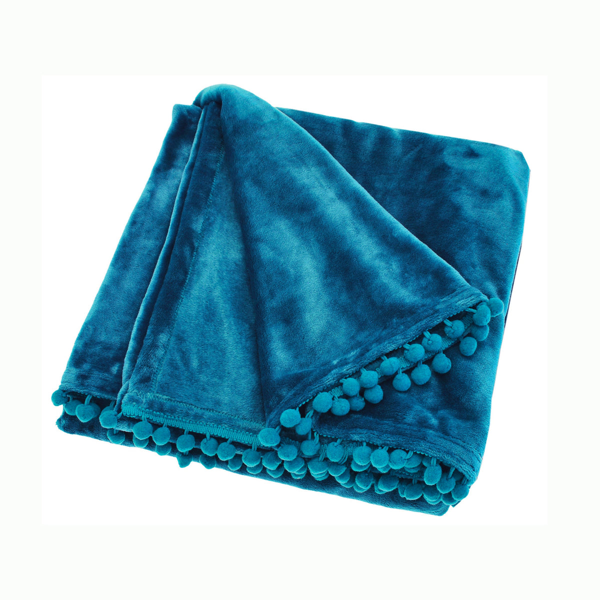 Cashmere Touch Fleece Throw - Teal