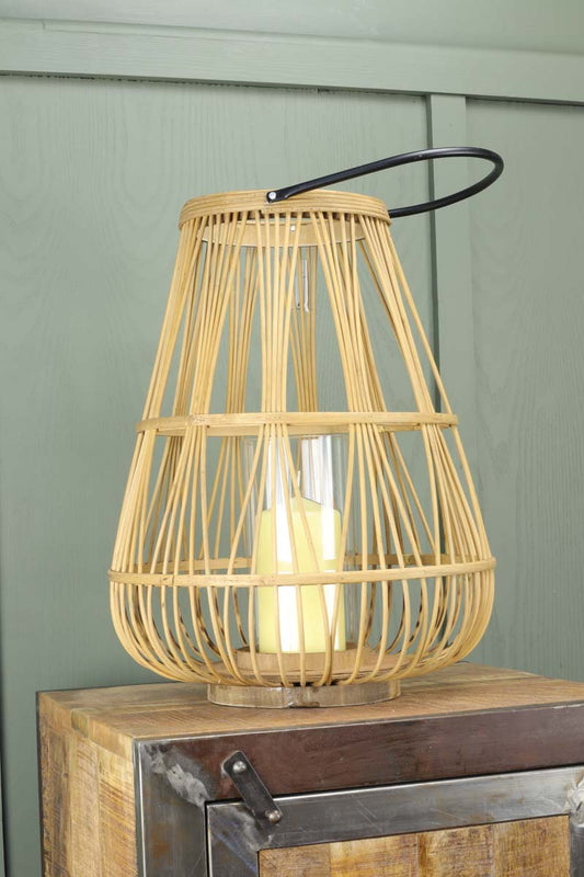 Wicker Candle Lantern