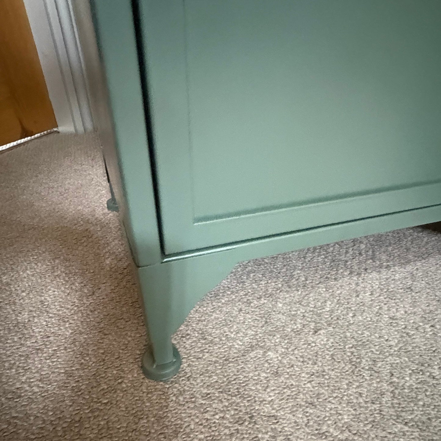 Industrial Metal Bedside Cabinet - Khaki