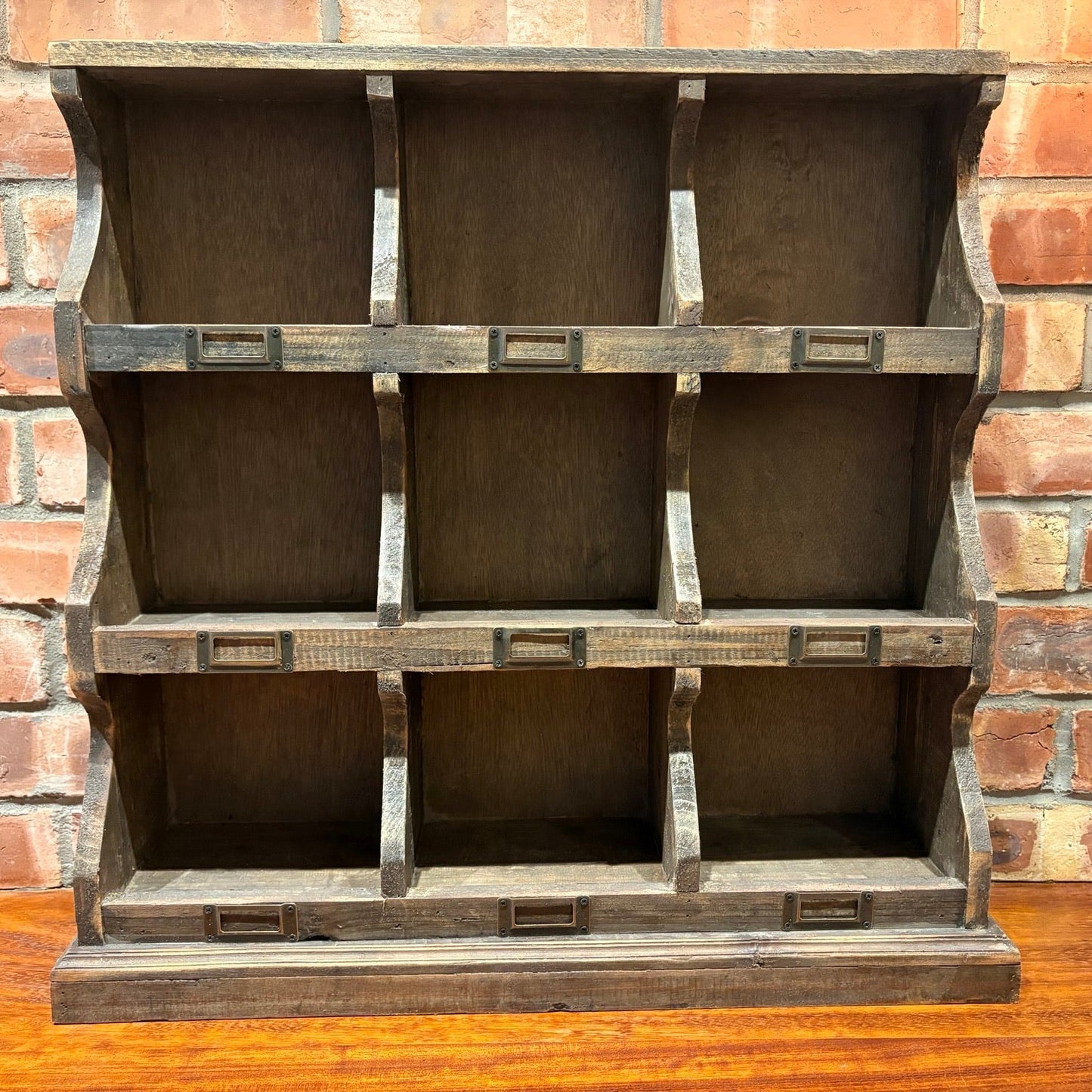 9 Hole Chunky Vintage Pigeon Hole Wall Unit