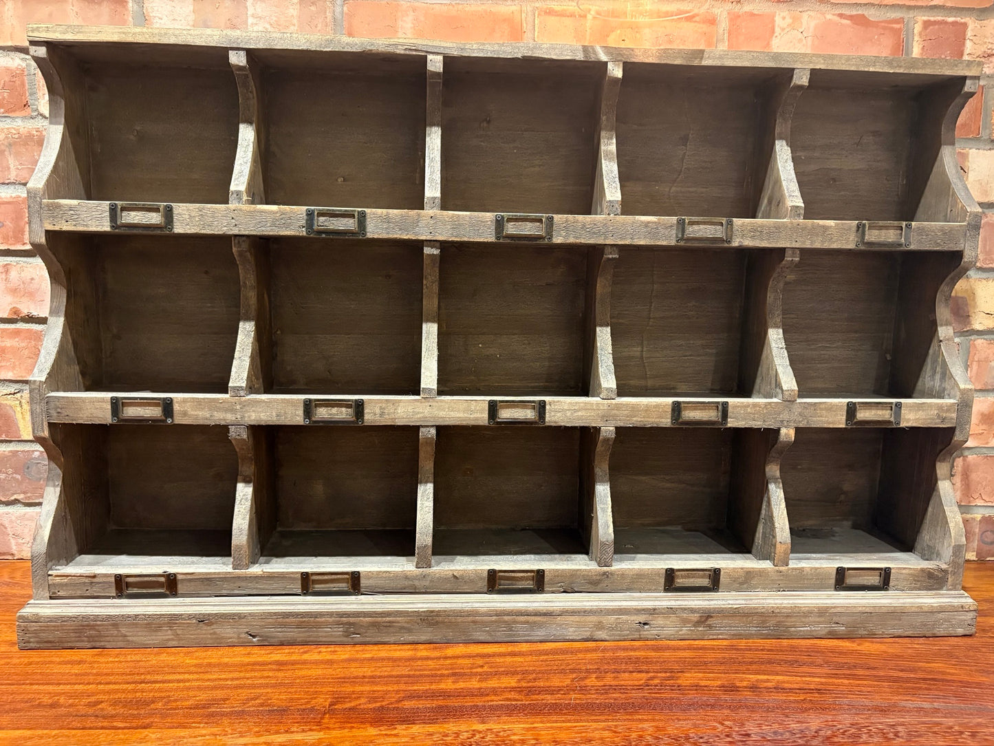 Large Chunky Vintage Pigeon Hole Wall Unit