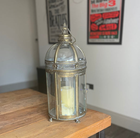 Glass Candle Lantern - Large