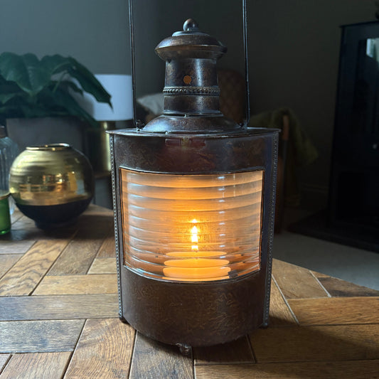 Brown Burnished Lantern