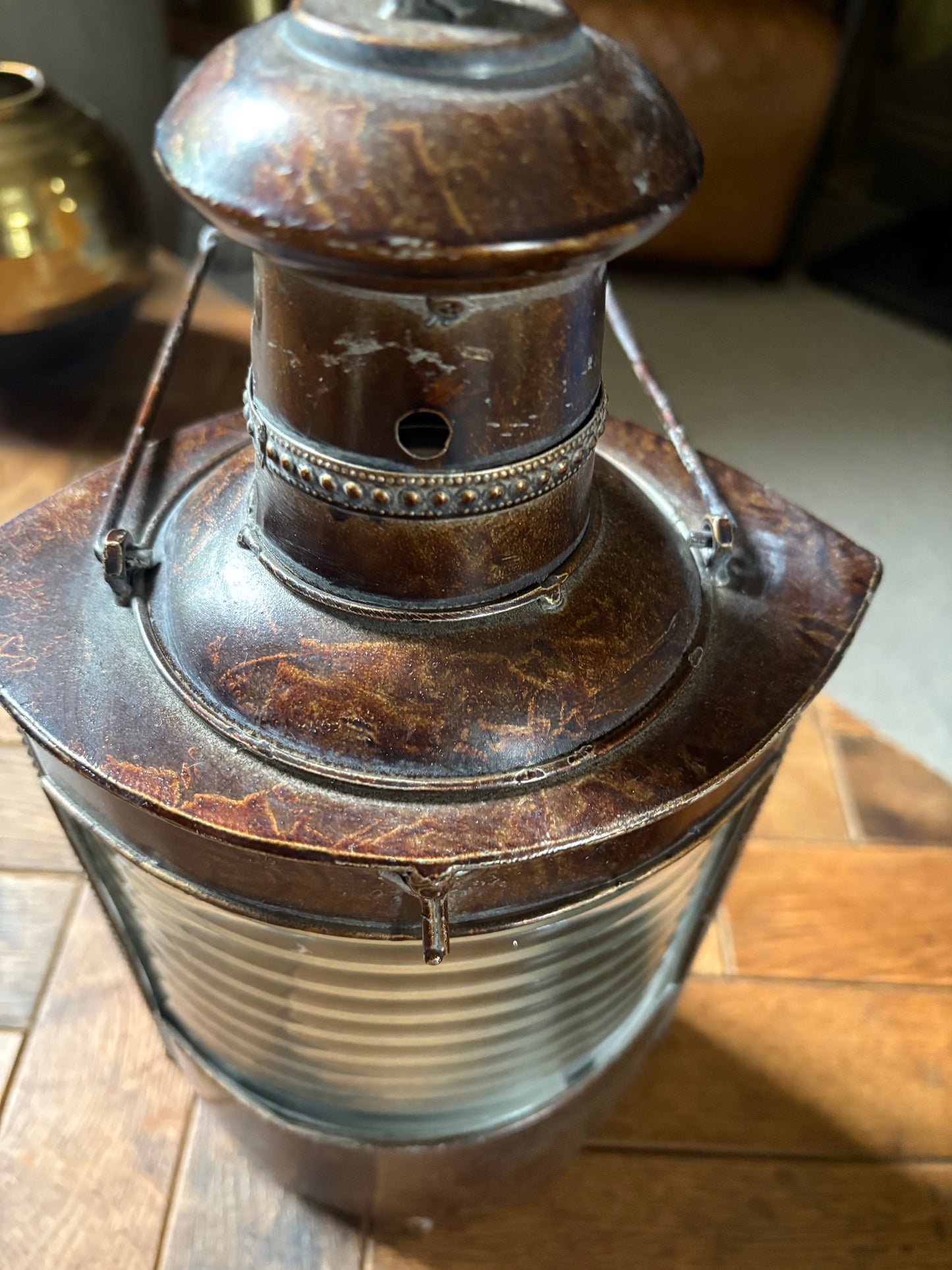 Brown Burnished Lantern