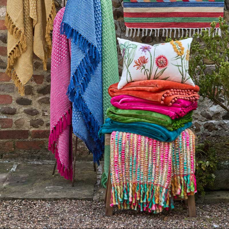 Cashmere Touch Fleece Throw - Teal