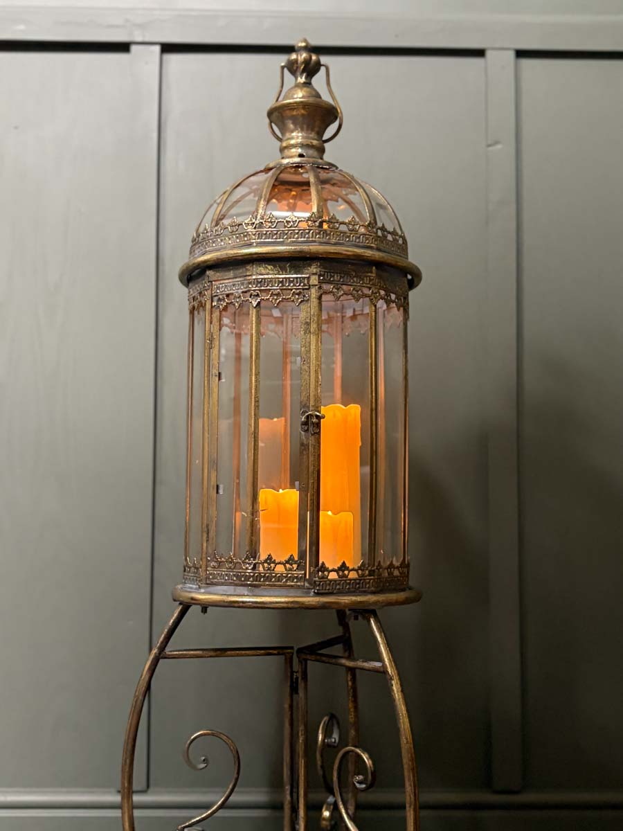 Ornate Candle Lantern on a Stand