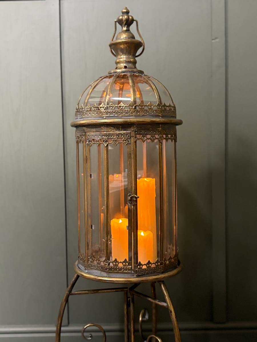 Ornate Candle Lantern on a Stand
