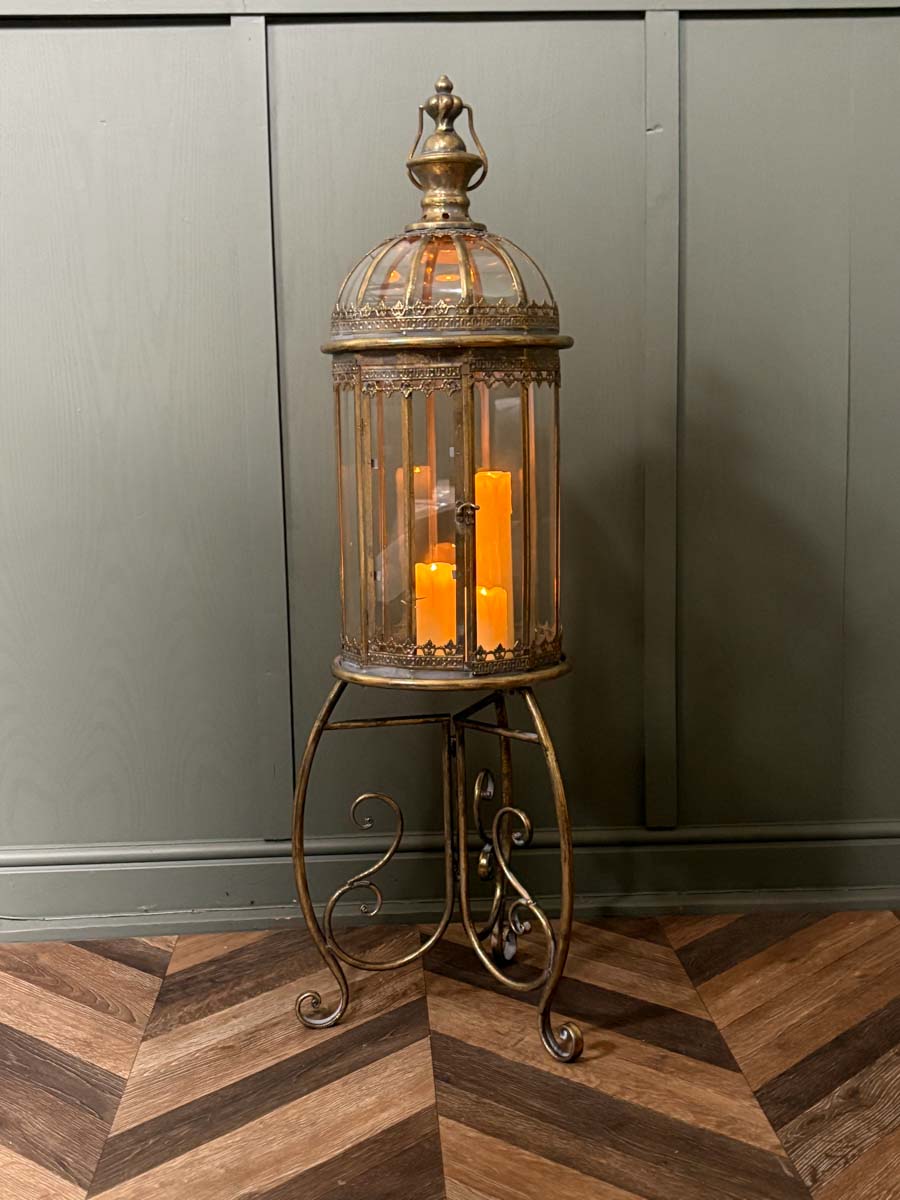 Ornate Candle Lantern on a Stand