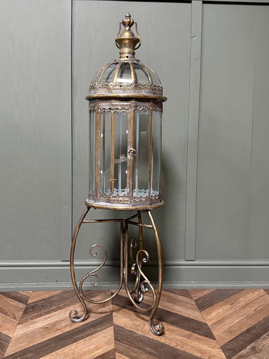Ornate Candle Lantern on a Stand