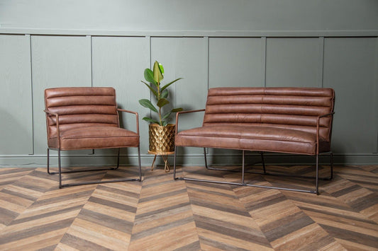 Utrecht Datsun Leather 2 Seater Sofa