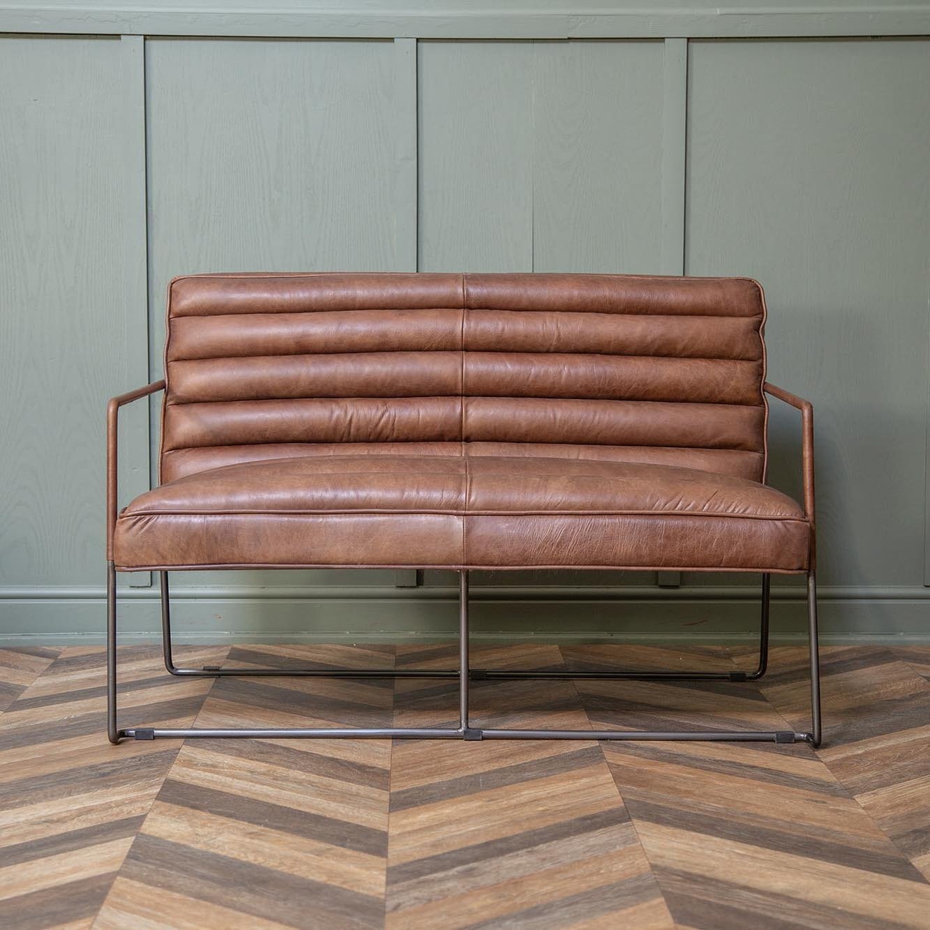 Utrecht Datsun Leather 2 Seater Sofa