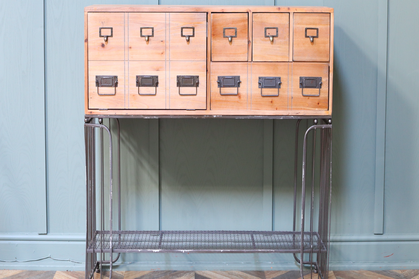 Vintage Industrial Multi Drawer Sideboard
