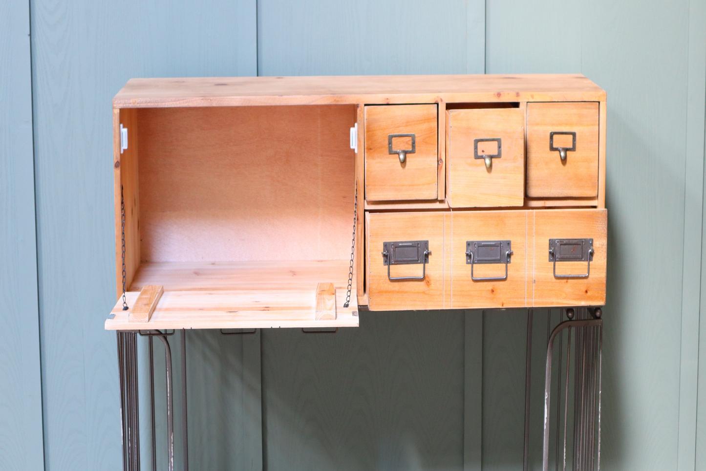 Vintage Industrial Multi Drawer Sideboard